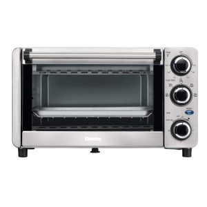 0.4 cu ft/12L 4 Slice Countertop Toaster Oven in Stainless Steel  |  Toaster Ovens Kitchen Appliances Stainless Steel