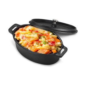 0.63 Qt Cast Iron Mini with Lid  |  Pots and Pans Pots & Pans Black