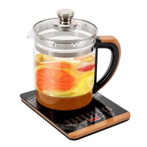 1.8L Electric Automatic Kitchen Kettle  |  Tea Kettle Coffee & Tea Brown, Clear