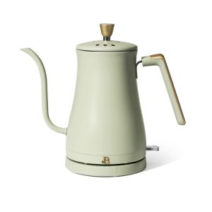 1-Liter Electric Gooseneck Kettle  |  Tea Kettle Coffee & Tea Black, Green, Purple, Red, Tan, White