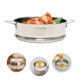 1 Tier Stainless Steel Kitchen Steamer Pot  |  Slow Cookers Kitchen Appliances Silver