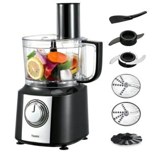 10 cup Food Processor 600W Multifunctional 5 in 1 Blender Chopper Juicer Mixer Shredding  |  Food Processors Food Processors Black