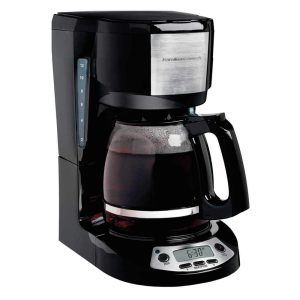 12 Cup Programmable Coffee Maker in Black  |  Coffee Makers Coffee & Tea Black