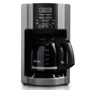 12 Cup Programmable Coffee Maker with Rapid Brew in Silver  |  Coffee Makers Coffee & Tea Coffee Makers