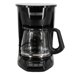 12-Cup Programmable Coffee Maker with Vortex Technology in Black  |  Coffee Makers Coffee & Tea Black