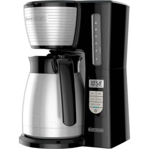 12 Cup Thermal Programmable Coffee Maker  |  Coffee Makers Coffee & Tea Black, Silver