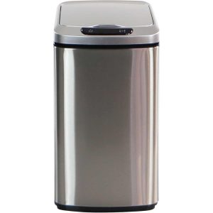 12-Liter / 3.2-Gallon Trash Can with Sensor Lid in Stainless Steel  |  Kitchen Trash Cans Kitchen Storage Kitchen Trash Cans