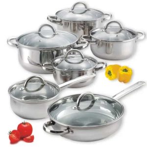 12-Piece Stainless Steel Cookware Set  |  Cookware Sets Cookware Sets Cookware Sets