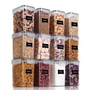 12 sealed food storage containers  |  Food Storage Containers Food Storage Containers Food Storage Containers