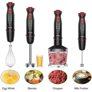 12-Speed Multi-Function Handheld Stick Blender  |  Mixers Kitchen Appliances Black