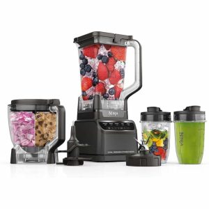 1200/1500W Kitchen System with 72-oz. Blender Pitcher, 4 Functions for Smoothies, Processing, Dough, Drinks & More  |  Blenders Blenders Black, Grey