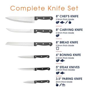 13-Piece Stainless Steel Knife Set  |  Cutlery Cutlery Cutlery