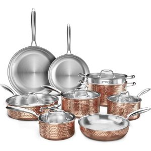 14PCS Kitchen Stainless Steel Cookware Sets with Lids  |  Cookware Sets Cookware Sets Cookware Sets