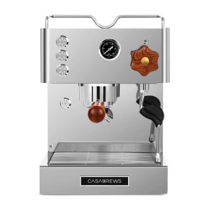 15 Bar Espresso Machine, Semi-Automatic Coffee Machine with Built-in Spotlight, Silver  |  Espresso Machines Coffee & Tea Espresso Machines