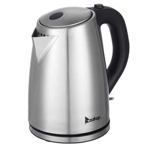 1500W 1.8 Liter Stainless Steel Electric Hot Water Kettle, Tea Kettle  |  Pots and Pans Pots & Pans Black