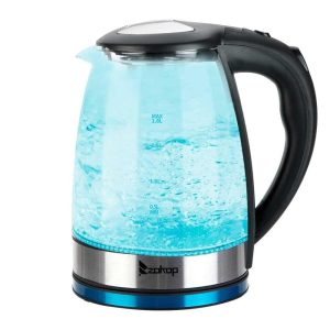 1500W Electric Kettle with SpeedBoil Tech, 1.8 Liter Cordless with LED Light  |  Tea Kettle Coffee & Tea Clear