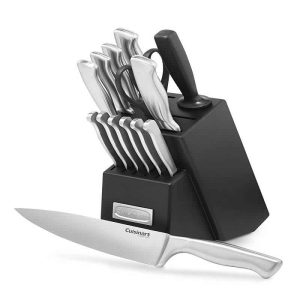 15pc Stainless Steel Hollow Handle Cutlery Block Set  |  Cutlery Cutlery Cutlery