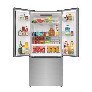 18.5 cu. ft. Stainless-Steel French Door Refrigerator in Silver (KM-RERFDSS-18C)  |  Major Appliances Kitchen Appliances Major Appliances