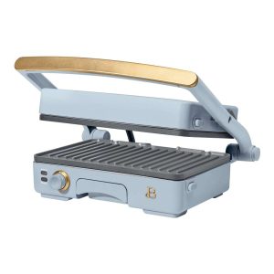 2-in-1 Panini Press & Grill  |  Grill Pans and Griddles Grill Pans & Griddles Black, Blue, Green, Tan, White