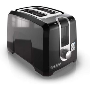 2-Slice Toaster, Extra Wide Slots, 6 Shade Settings  |  Toasters Kitchen Appliances Black