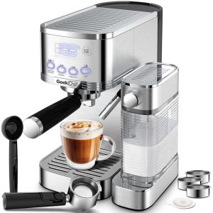 20 Bar Espresso and Cappuccino Machine with Automatic Milk Frother  |  Espresso Machines Coffee & Tea Espresso Machines