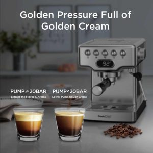 20 Bar Home Espresso Maker with Stainless Steel ESE Filter  |  Espresso Machines Coffee & Tea Espresso Machines