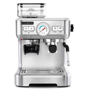 20 Bar Precision Espresso Machine, Build in Grinder, W/ 92oz Water Tank, Stainless Steel  |  Espresso Machines Coffee & Tea Espresso Machines