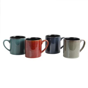 20 Ounce 4 Piece Mug Set in Assorted Colors  |  Mugs Dinnerware Mugs