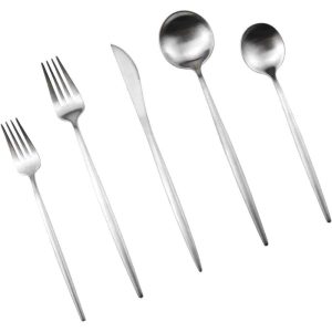 20 Piece 18/10 Stainless Steel Flatware Sets  |  Flatware Dinnerware Black, Gold, Silver, White