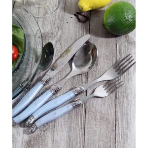 20 Piece Laguiole Ice Blue Flatware Set  |  Flatware Dinnerware Flatware