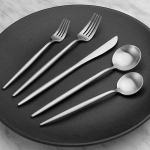 20-Piece Silverware Flatware Cutlery Set,Dishwasher Safe  |  Flatware Dinnerware Black, Gold, Pink, Silver