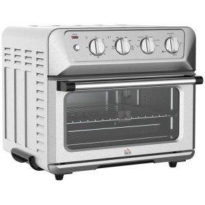 21QT 7-In-1 Convection Air Fryer Toaster Oven  |  Toaster Ovens Kitchen Appliances Silver