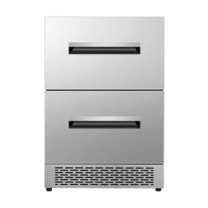 24″ 2 Drawer 2 Zone CONVERTIBLE REFRIGERATOR-FREEZER 5cf Sabbath Mode  |  Major Appliances Kitchen Appliances Black, Stainless Steel