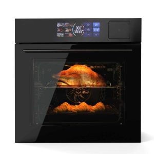 24″ Built-in Single Wall Oven, 240V 3000W, 70L Capacity Electric Wall Oven with 5 Cooking Functions  |  Major Appliances Kitchen Appliances Black