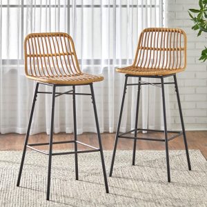 24-inch Greenville Counter Stool- Set of 2  |  Counter and Bar Stools Counter & Bar Stools Black, Brown