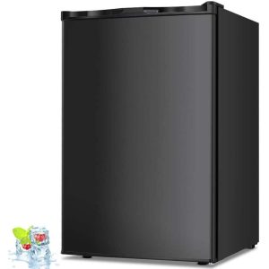 3.0 Cu.ft Compact Upright Freezer with Reversible Single Door  |  Major Appliances Kitchen Appliances Black