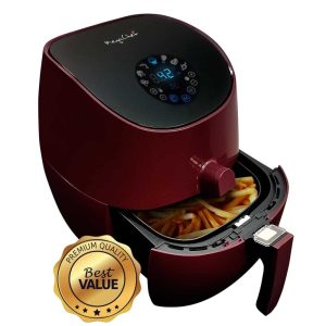 3.5 Quarts 7 Presets Countertop Multipurpose Cooker in Maroon  |  Air Fryers Air Fryers Air Fryers