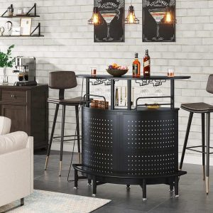 3-Tier Smart Bar Unit with Led Lights Liquor Bar Table  |  Bar Tables Bar Tables Bar Tables