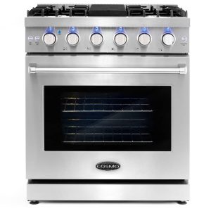 30 in. Freestanding Gas Range with 5 Sealed Burners and 4.5 cu. ft. Convection Oven in Stainless Steel  |  Major Appliances Kitchen Appliances Major Appliances