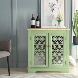 30 in. Storage Sideboard Wine Cabinet  |  Home Bars Home Bars Blue, Green, Red, White