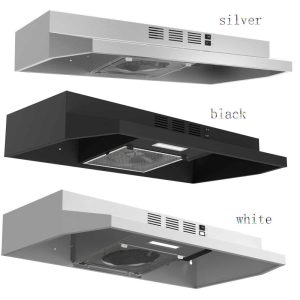 30″ Under Cabinet Range Hood 230CFM Kitchen Vent Hood 2-Speed LED Light  |  Major Appliances Kitchen Appliances Black, Silver, White