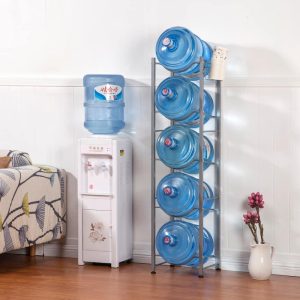 3/4/5-Tier Water Rack Stainless Steel Heavy Duty Water Cooler Jug Rack  |  Pantry Organizer Kitchen Storage Pantry Organizer