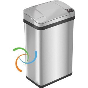 4 Gallon Sensor Trash Can with AbsorbX Odor Filter and Fragrance  |  Kitchen Trash Cans Kitchen Storage Kitchen Trash Cans