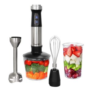 4 in 1 Immersion Hand Blender with Multi-Use Accessories  |  Mixers Kitchen Appliances Black