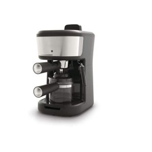 4-Shot Steam Espresso, Cappuccino, and Latte Maker in Black  |  French Press Coffee & Tea Black