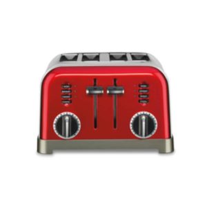 4-Slice Metal Classic Toaster (Metallic Red)  |  Toasters Kitchen Appliances Black, Red