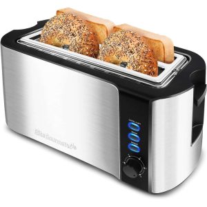 4 Slice Toaster 6 Toast Settings, Reheat, Defrost, Cancel Functions, Built-in Warming Rack  |  Toasters Kitchen Appliances Toasters