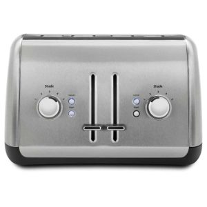 4 Slice Toaster with Manual High-Lift Lever  |  Toasters Kitchen Appliances Stainless Steel