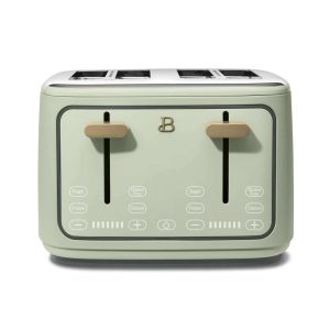 4-Slice Toaster with Touch-Activated Display  |  Toaster Ovens Kitchen Appliances Black, Blue, Green, Grey, White