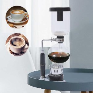 5-cup Tabletop Siphon Pot Siphon Vacuum Coffee Maker – 5*4*15in  |  Coffee Makers Coffee & Tea Black